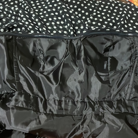 JESSICA SIMPSON ONE SHOULDER CHIFFON COCKTAIL POLKA DOT DRESS SIZE 6 - Picture 9 of 11